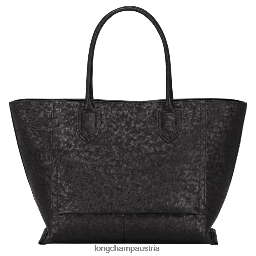 Taschen bei Longchamp Frauen Briefkasten-Handtasche Schwarz 2008BJ171