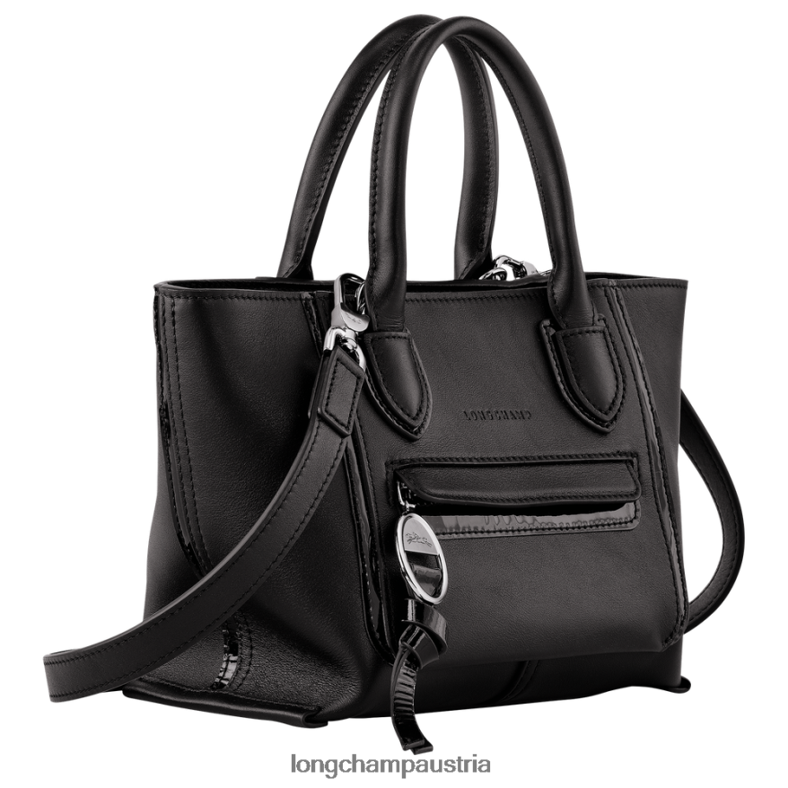 Taschen bei Longchamp Frauen Briefkasten-Handtasche Schwarz 2008BJ175