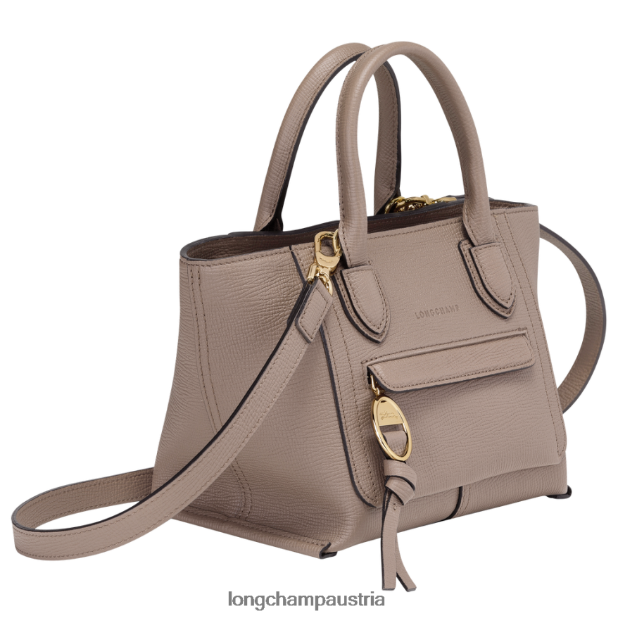 Taschen bei Longchamp Frauen Briefkasten-Handtasche Taupe 2008BJ164