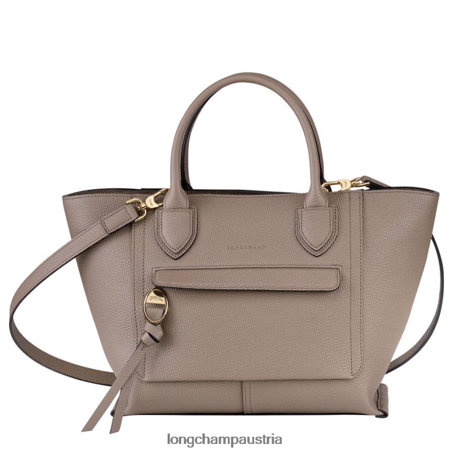 Taschen bei Longchamp Frauen Briefkasten-Handtasche Taupe 2008BJ168