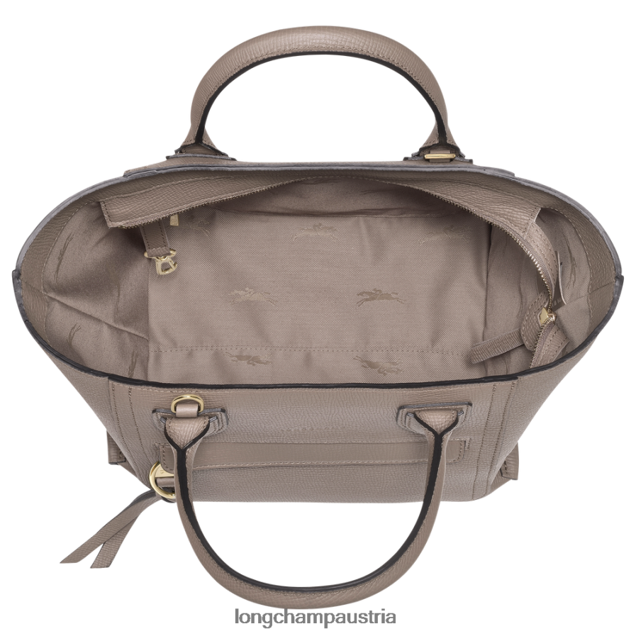 Taschen bei Longchamp Frauen Briefkasten-Handtasche Taupe 2008BJ168