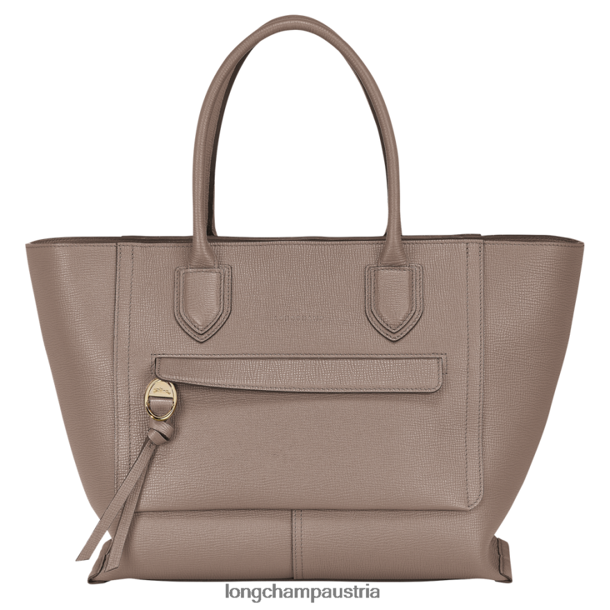 Taschen bei Longchamp Frauen Briefkasten-Handtasche Taupe 2008BJ172