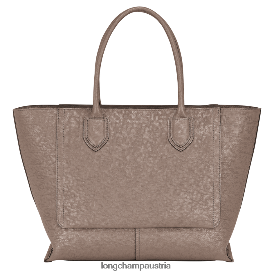 Taschen bei Longchamp Frauen Briefkasten-Handtasche Taupe 2008BJ172