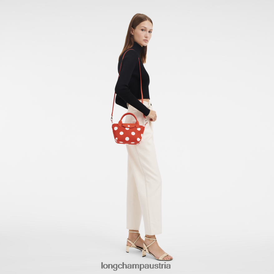 Taschen bei Longchamp Frauen Handtasche aus der Le Plage-Kollektion orange 2008BJ82