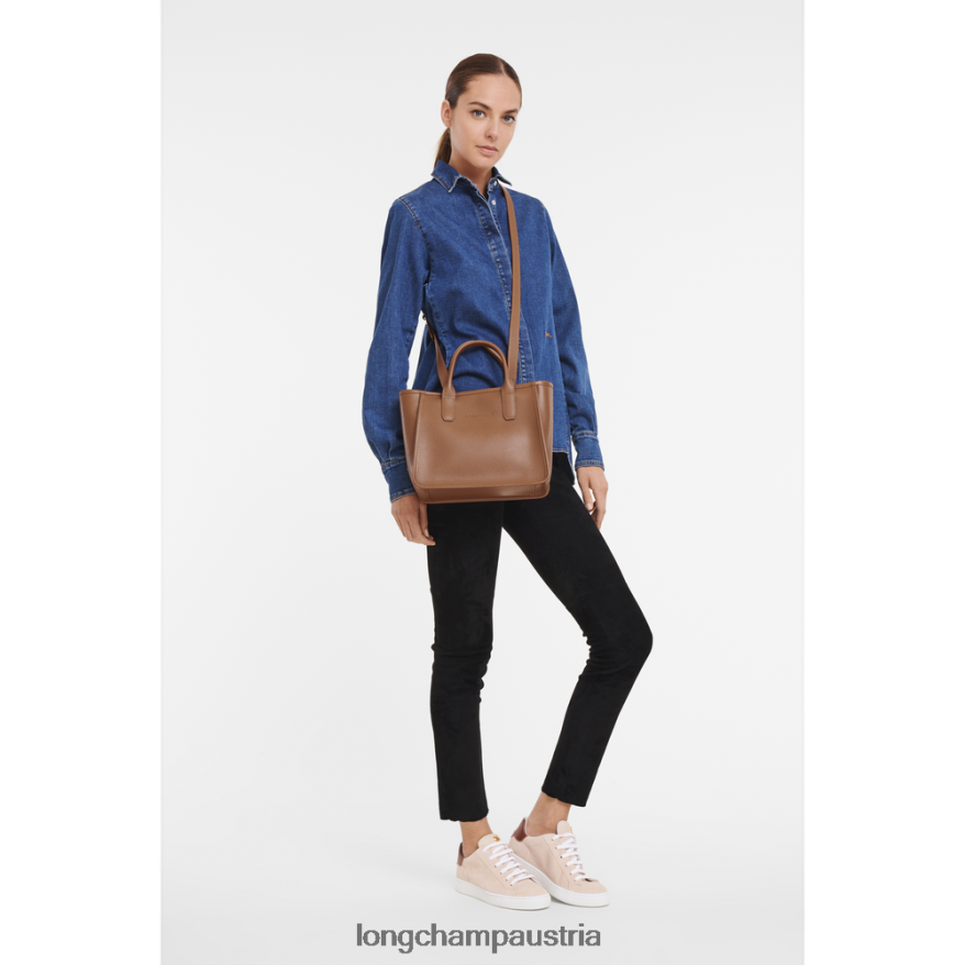 Taschen bei Longchamp Frauen Le Foulonne-Einkaufstasche Karamell 2008BJ125