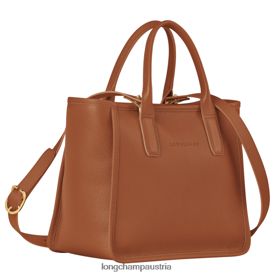 Taschen bei Longchamp Frauen Le Foulonne-Einkaufstasche Karamell 2008BJ125