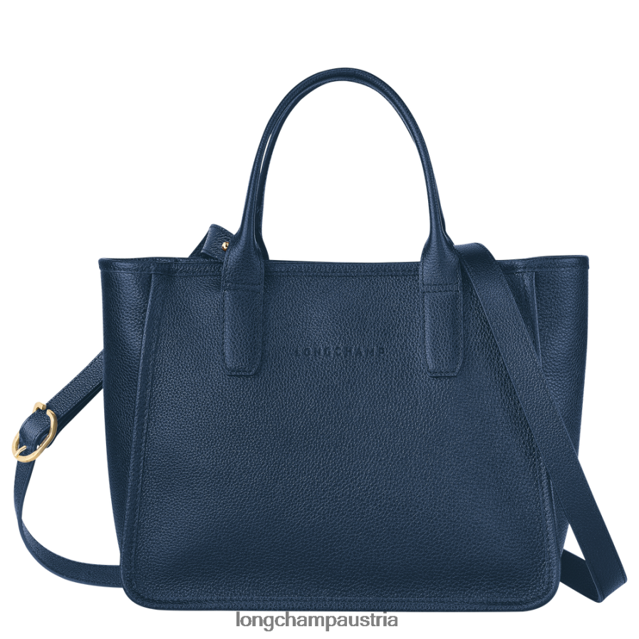 Taschen bei Longchamp Frauen Le Foulonne-Einkaufstasche Marine 2008BJ127