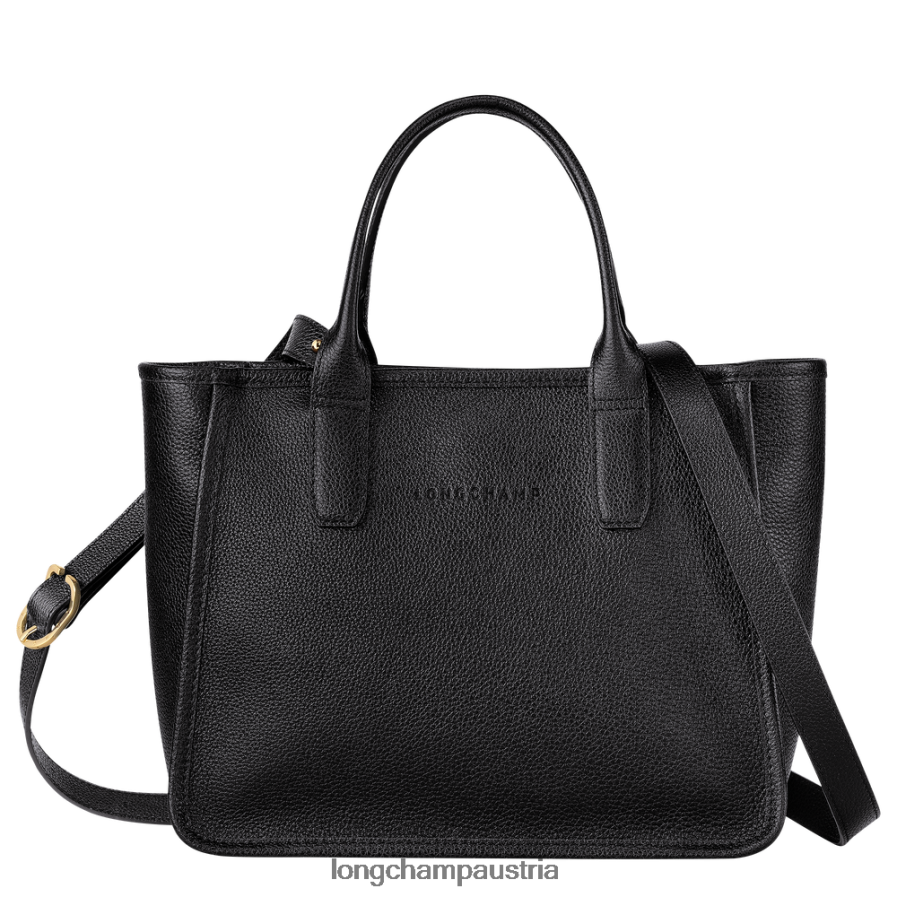Taschen bei Longchamp Frauen Le Foulonne-Einkaufstasche Schwarz 2008BJ124