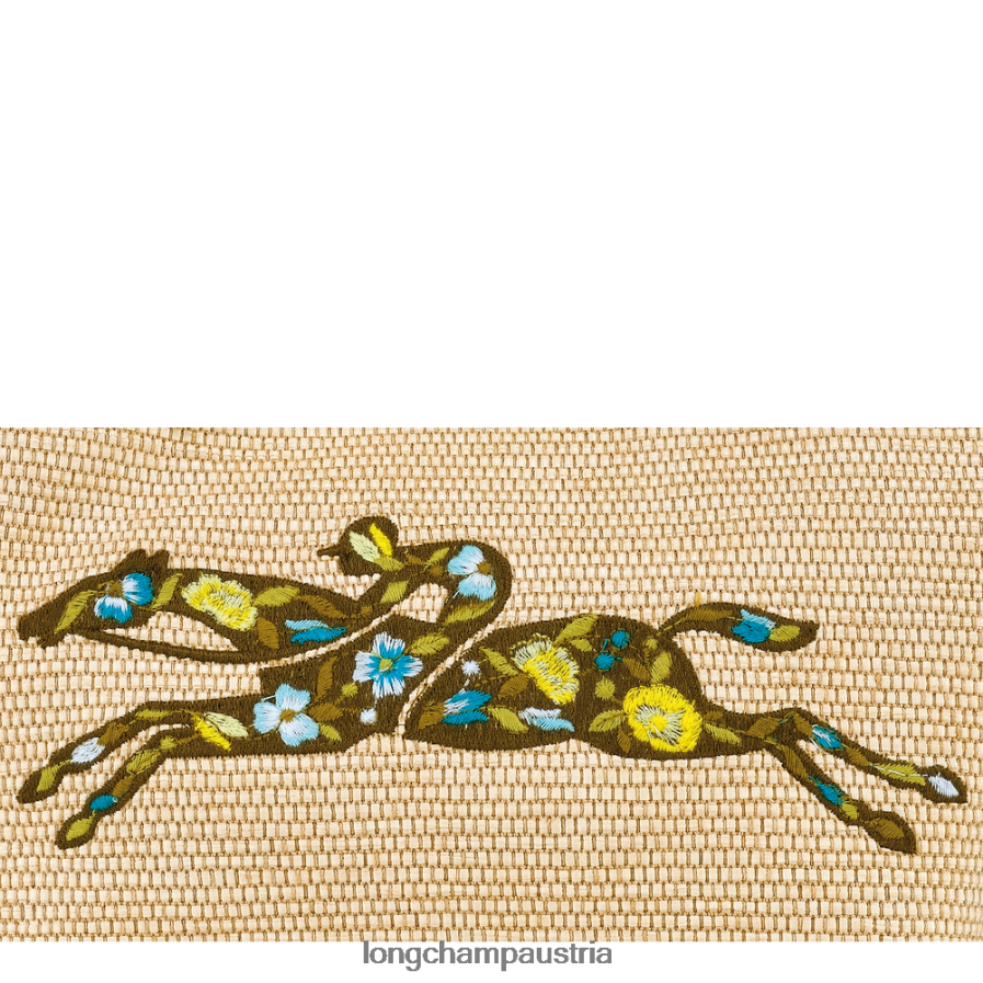 Taschen bei Longchamp Frauen Le Panier Plage Korbtasche Gelb 2008BJ60