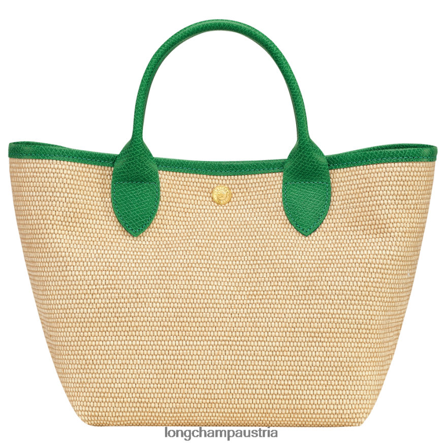 Taschen bei Longchamp Frauen Le Panier Plage Korbtasche Grün 2008BJ61