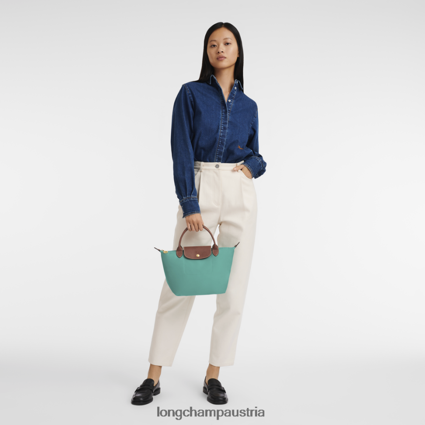 Taschen bei Longchamp Frauen Le Plage Original-Handtasche Türkis 2008BJ201