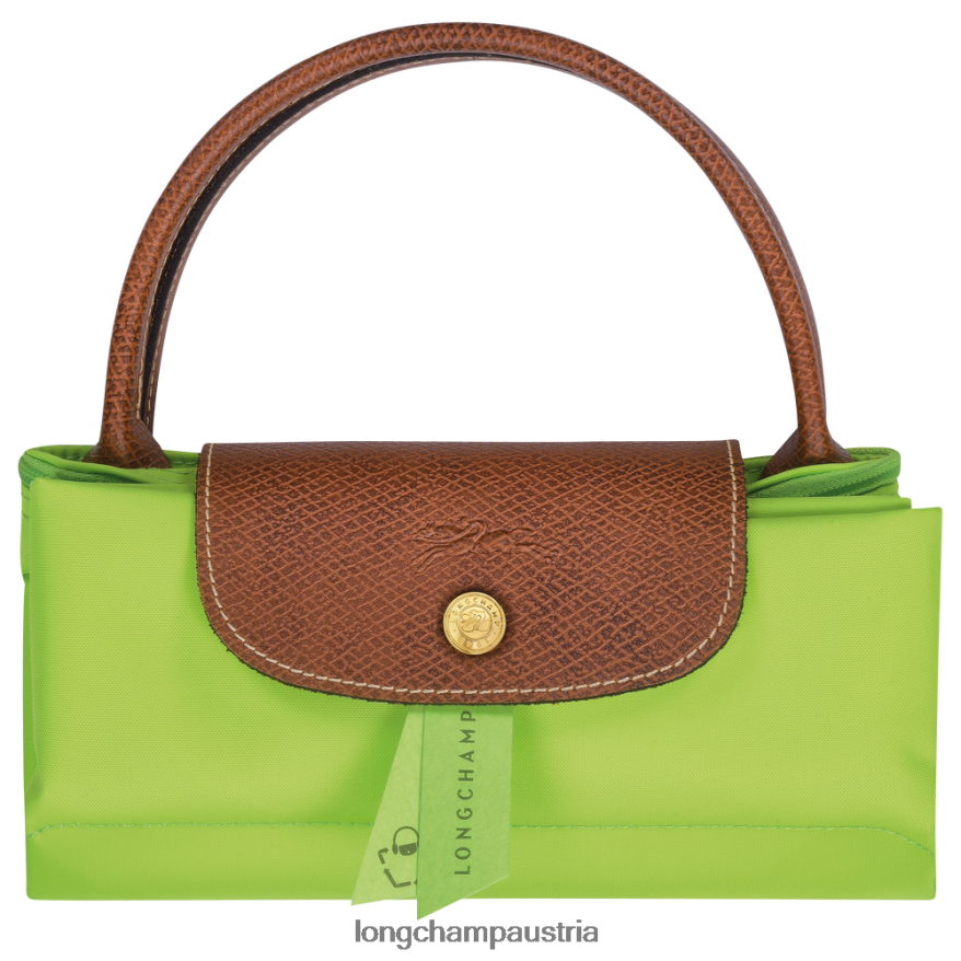 Taschen bei Longchamp Frauen Le Plage Original-Handtasche grünes Licht 2008BJ33
