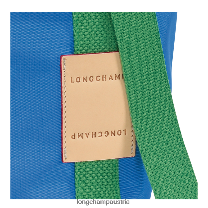 Taschen bei Longchamp Frauen Le Plage Re-Play-Einkaufstasche Blau 2008BJ50