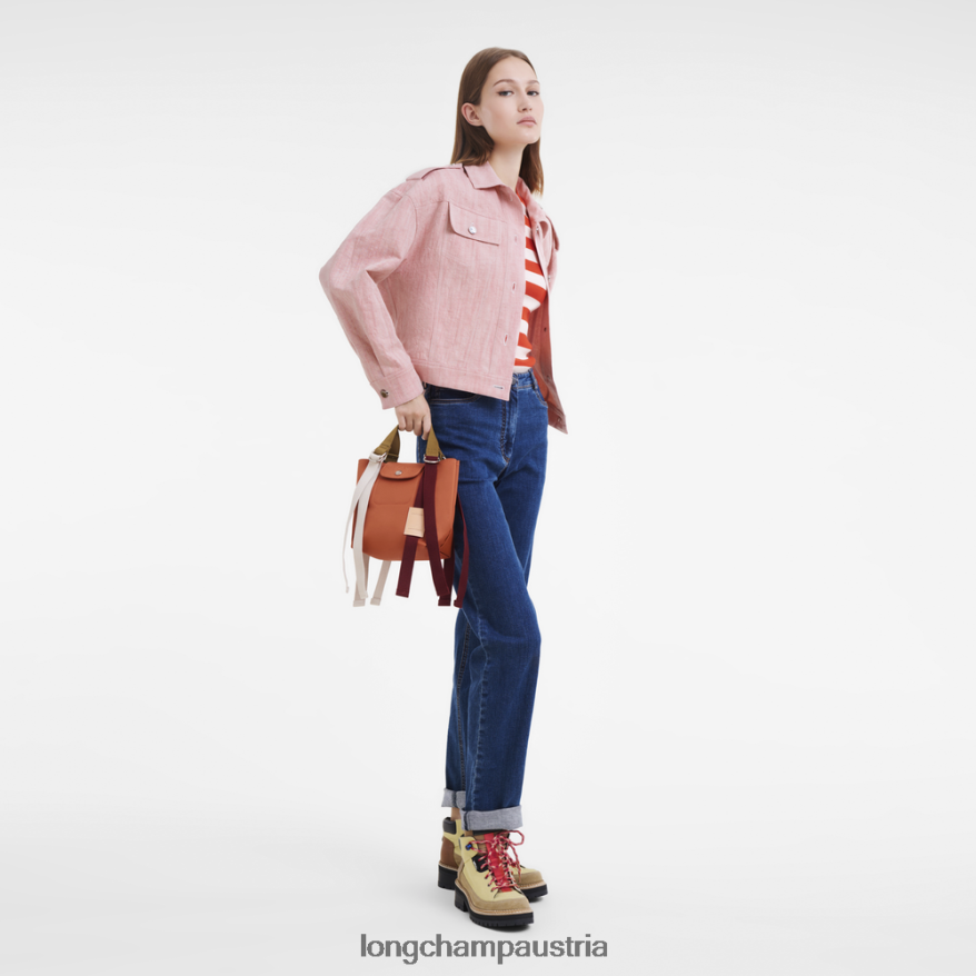 Taschen bei Longchamp Frauen Le Plage Re-Play Handtasche Karotte 2008BJ48