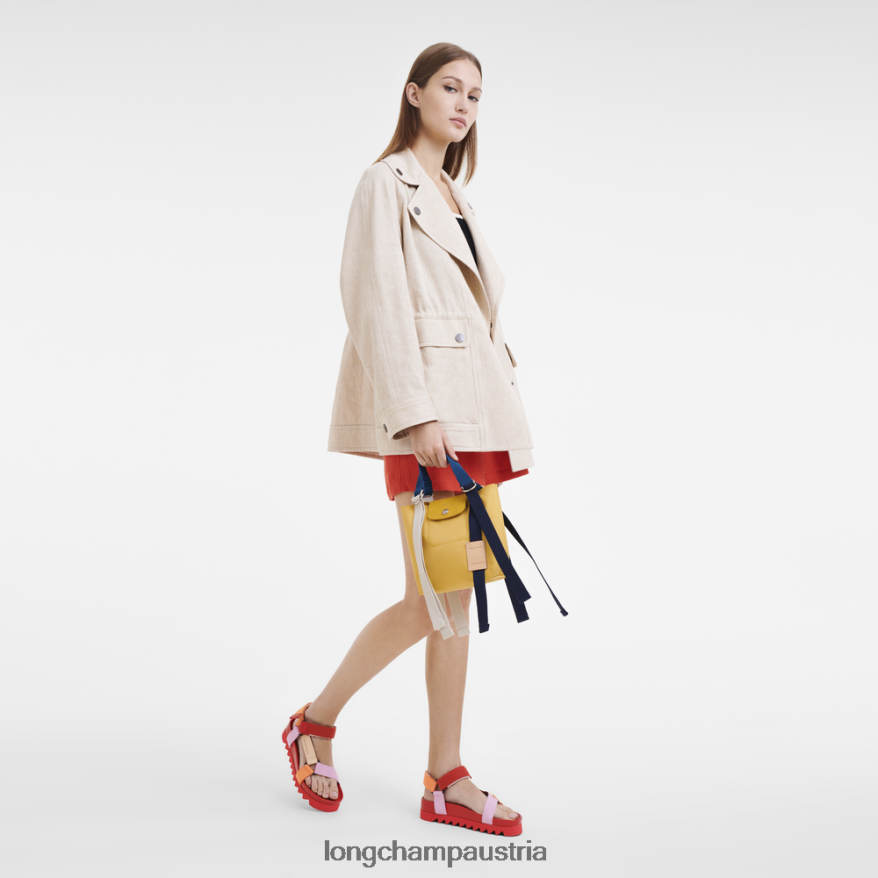 Taschen bei Longchamp Frauen Le Plage Re-Play Handtasche Mais 2008BJ46