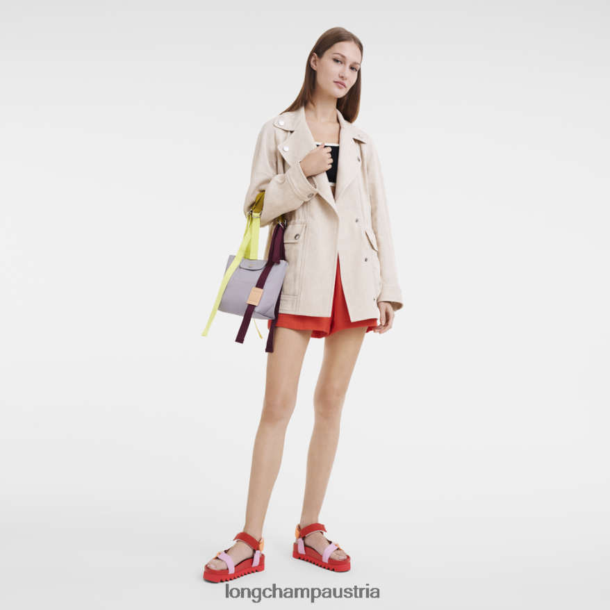 Taschen bei Longchamp Frauen Le Plage Re-Play Handtasche grau 2008BJ43