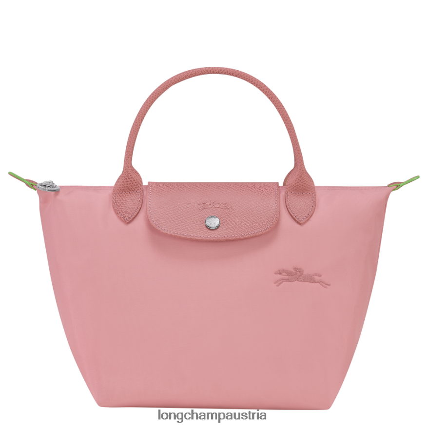Taschen bei Longchamp Frauen Le Plage grüne Handtasche Blütenblatt rosa 2008BJ191