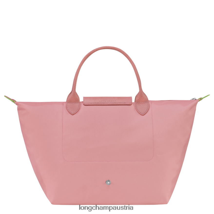 Taschen bei Longchamp Frauen Le Plage grüne Handtasche Blütenblatt rosa 2008BJ197