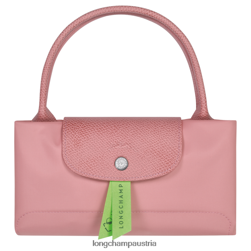 Taschen bei Longchamp Frauen Le Plage grüne Handtasche Blütenblatt rosa 2008BJ197