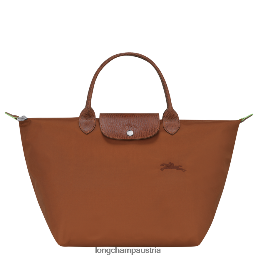 Taschen bei Longchamp Frauen Le Plage grüne Handtasche Cognac 2008BJ42