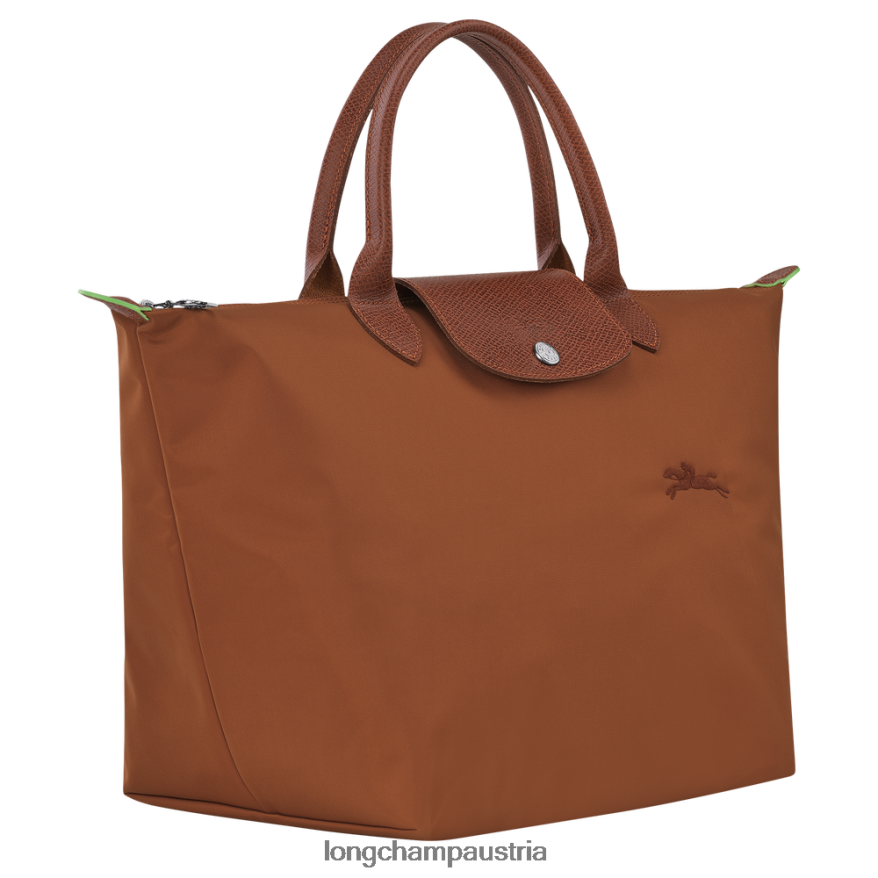 Taschen bei Longchamp Frauen Le Plage grüne Handtasche Cognac 2008BJ42