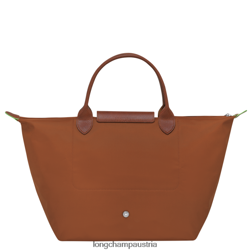 Taschen bei Longchamp Frauen Le Plage grüne Handtasche Cognac 2008BJ42
