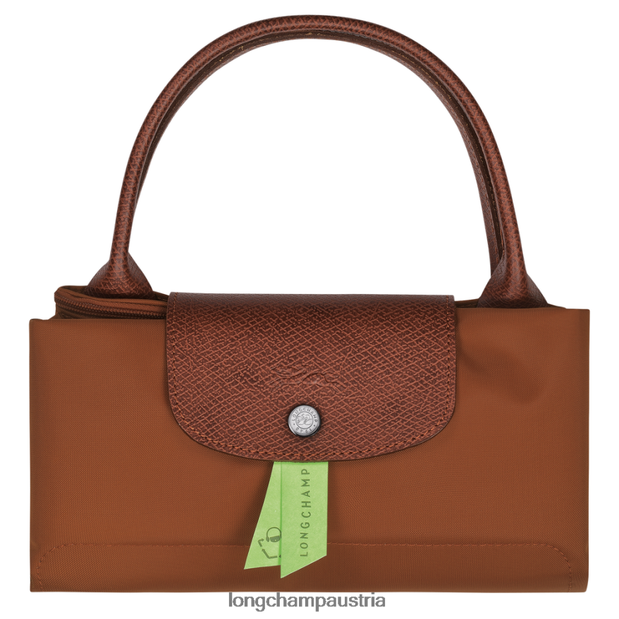 Taschen bei Longchamp Frauen Le Plage grüne Handtasche Cognac 2008BJ42