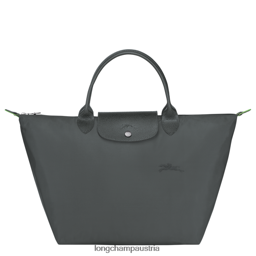 Taschen bei Longchamp Frauen Le Plage grüne Handtasche Graphit 2008BJ194