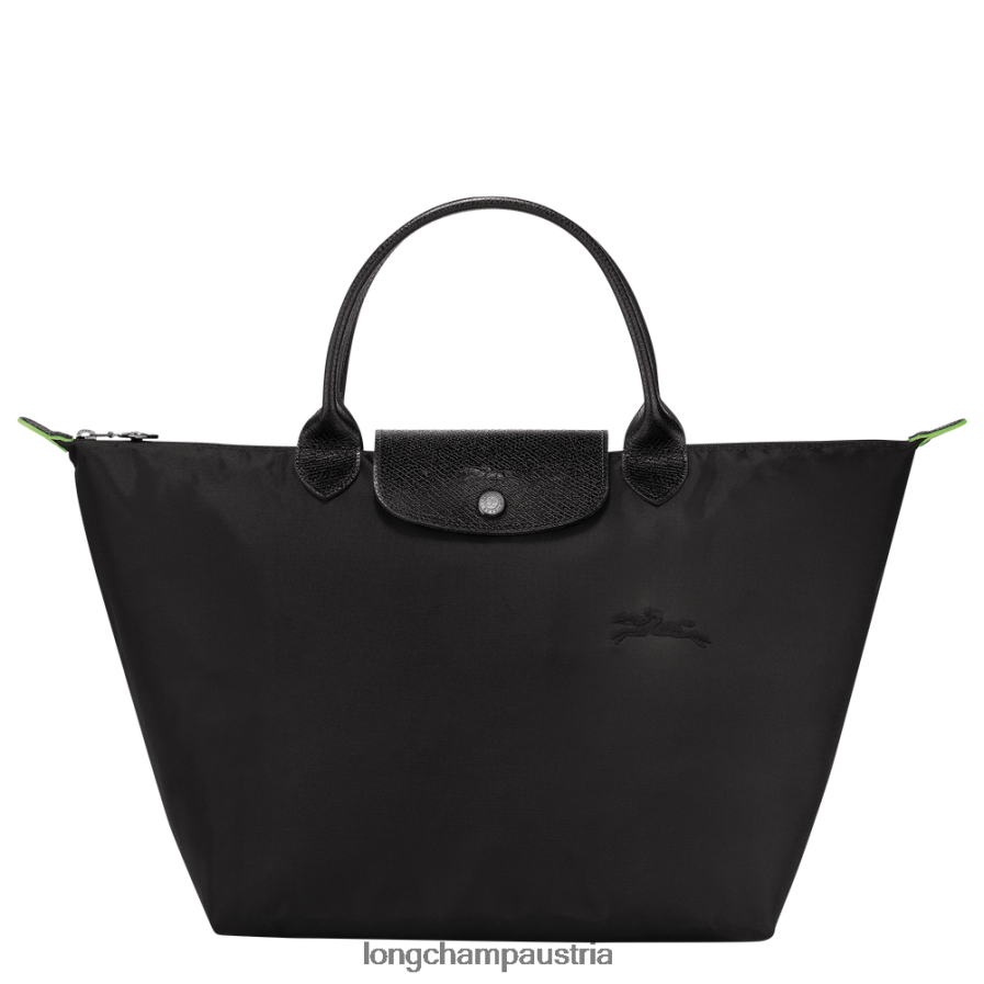 Taschen bei Longchamp Frauen Le Plage grüne Handtasche Schwarz 2008BJ192