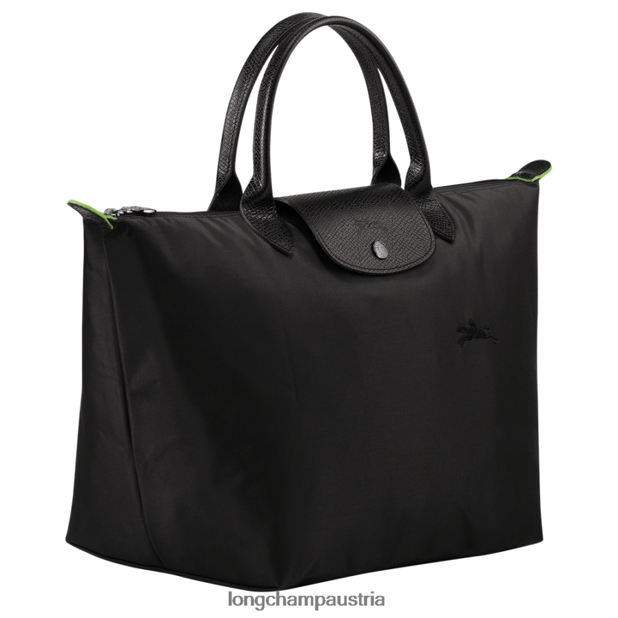 Taschen bei Longchamp Frauen Le Plage grüne Handtasche Schwarz 2008BJ192