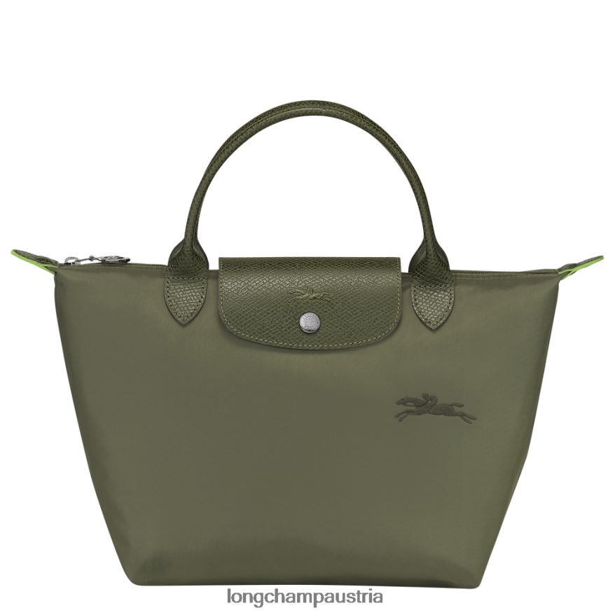 Taschen bei Longchamp Frauen Le Plage grüne Handtasche Wald 2008BJ187