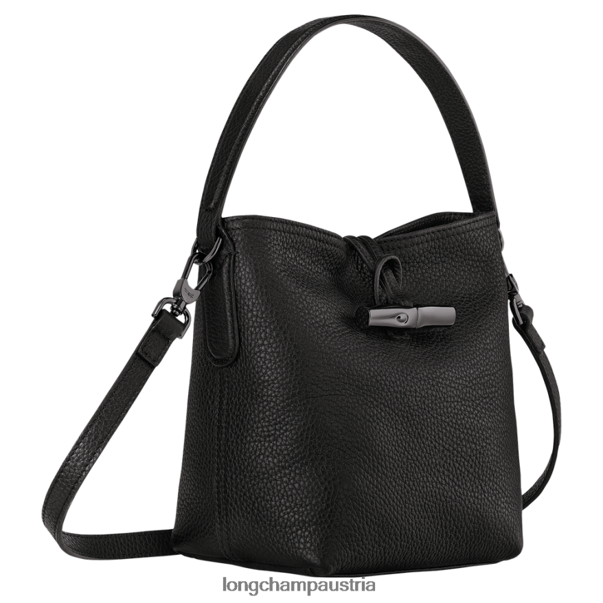 Taschen bei Longchamp Frauen Roseau Essential Beuteltasche Schwarz 2008BJ92