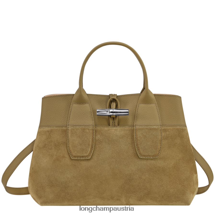 Taschen bei Longchamp Frauen Roseau-Handtasche Bronze 2008BJ118