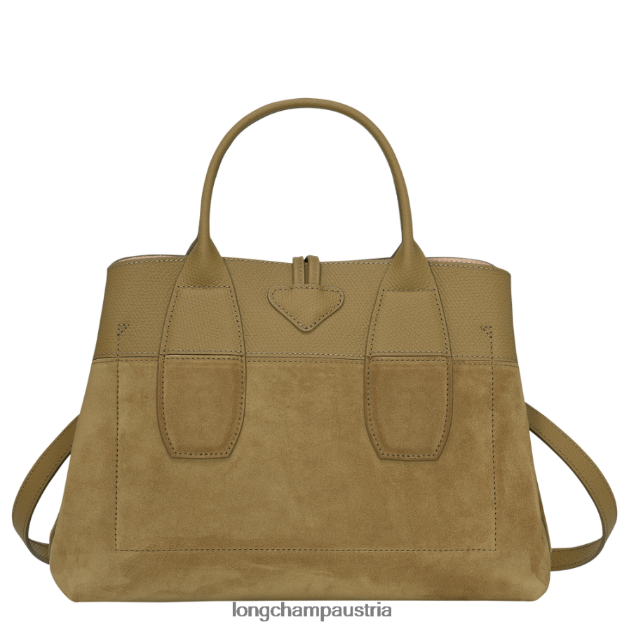 Taschen bei Longchamp Frauen Roseau-Handtasche Bronze 2008BJ118