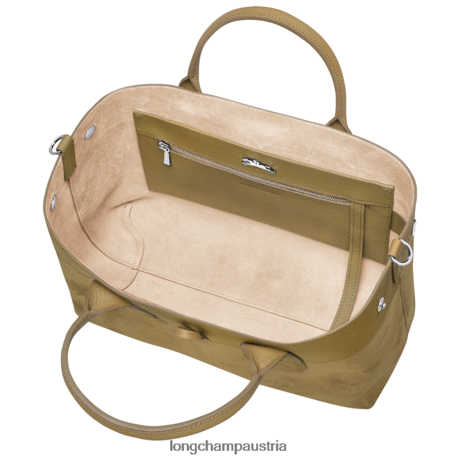 Taschen bei Longchamp Frauen Roseau-Handtasche Bronze 2008BJ118