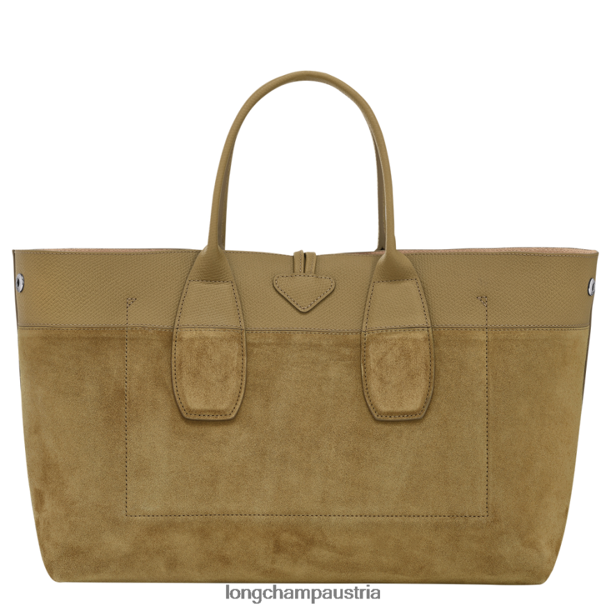 Taschen bei Longchamp Frauen Roseau-Handtasche Bronze 2008BJ119