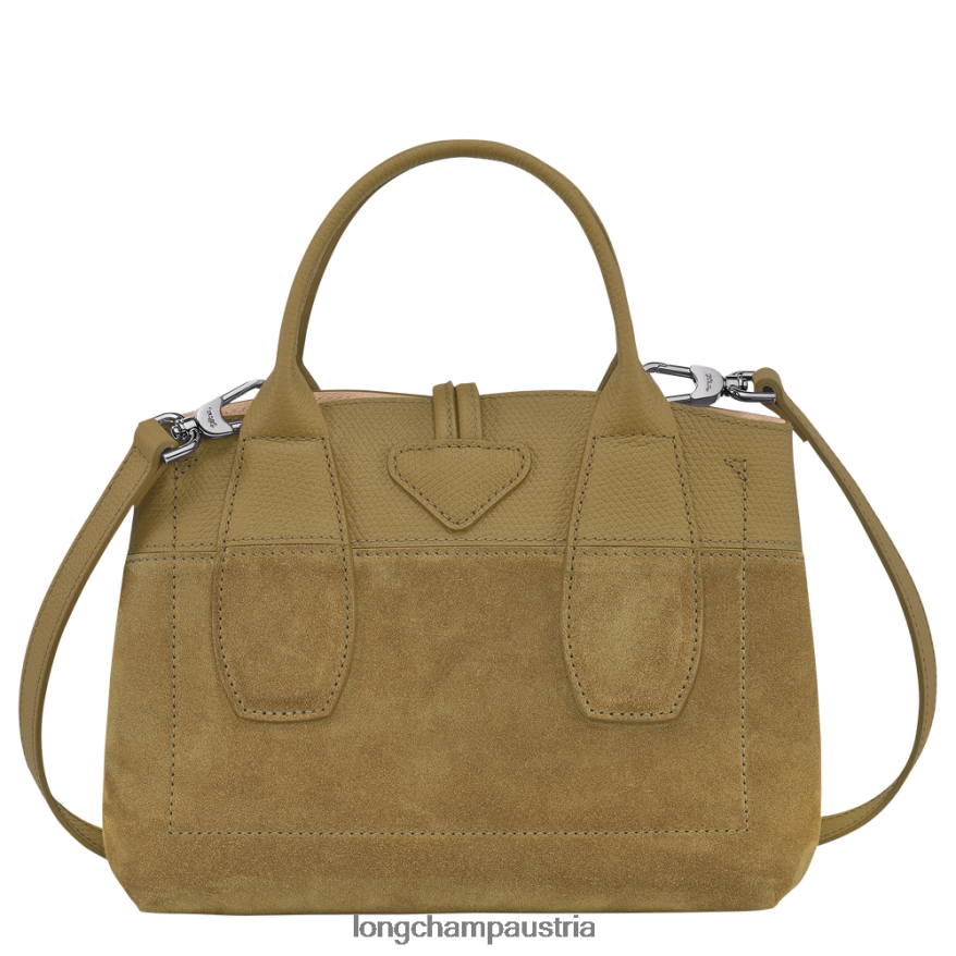 Taschen bei Longchamp Frauen Roseau-Handtasche Bronze 2008BJ120