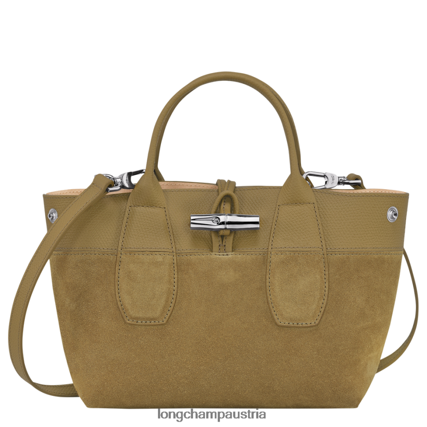 Taschen bei Longchamp Frauen Roseau-Handtasche Bronze 2008BJ120