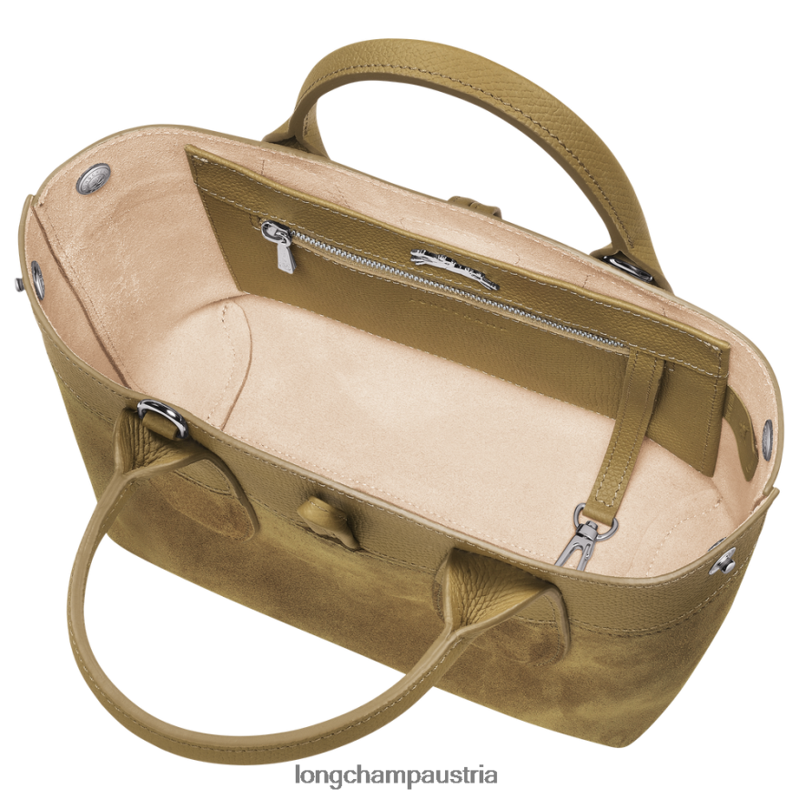 Taschen bei Longchamp Frauen Roseau-Handtasche Bronze 2008BJ120