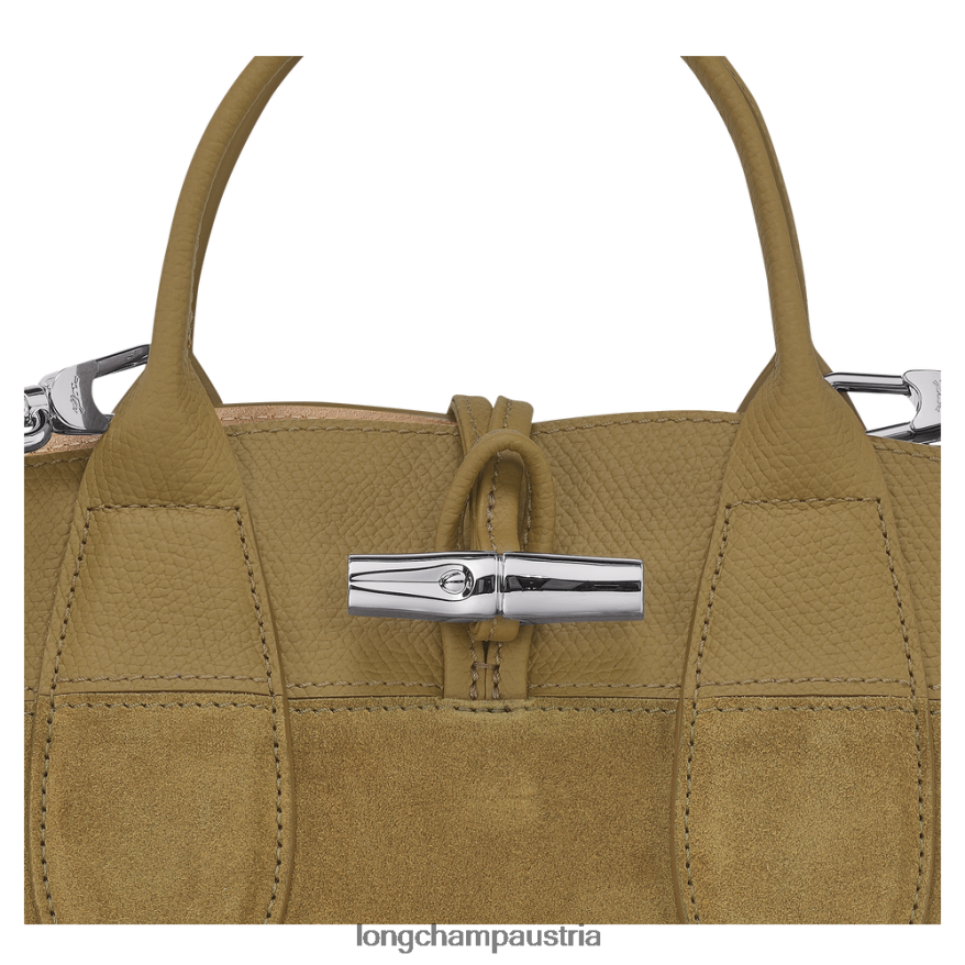 Taschen bei Longchamp Frauen Roseau-Handtasche Bronze 2008BJ120
