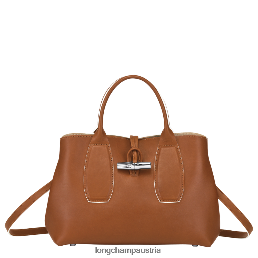 Taschen bei Longchamp Frauen Roseau-Handtasche Cognac 2008BJ121