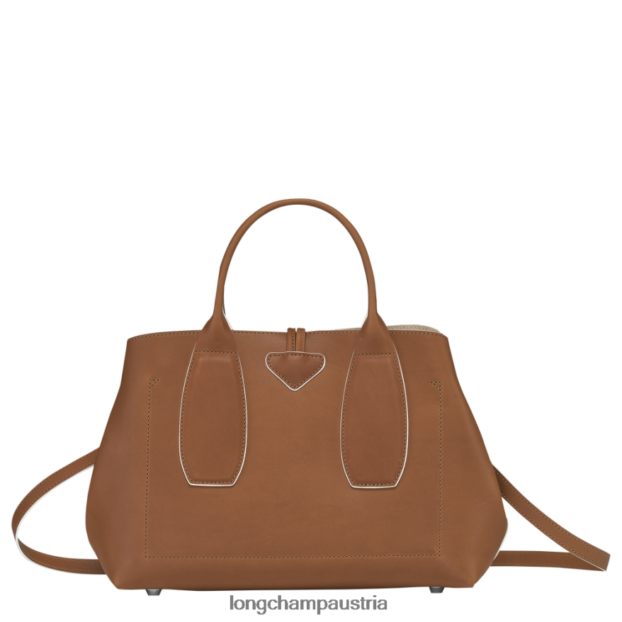 Taschen bei Longchamp Frauen Roseau-Handtasche Cognac 2008BJ121