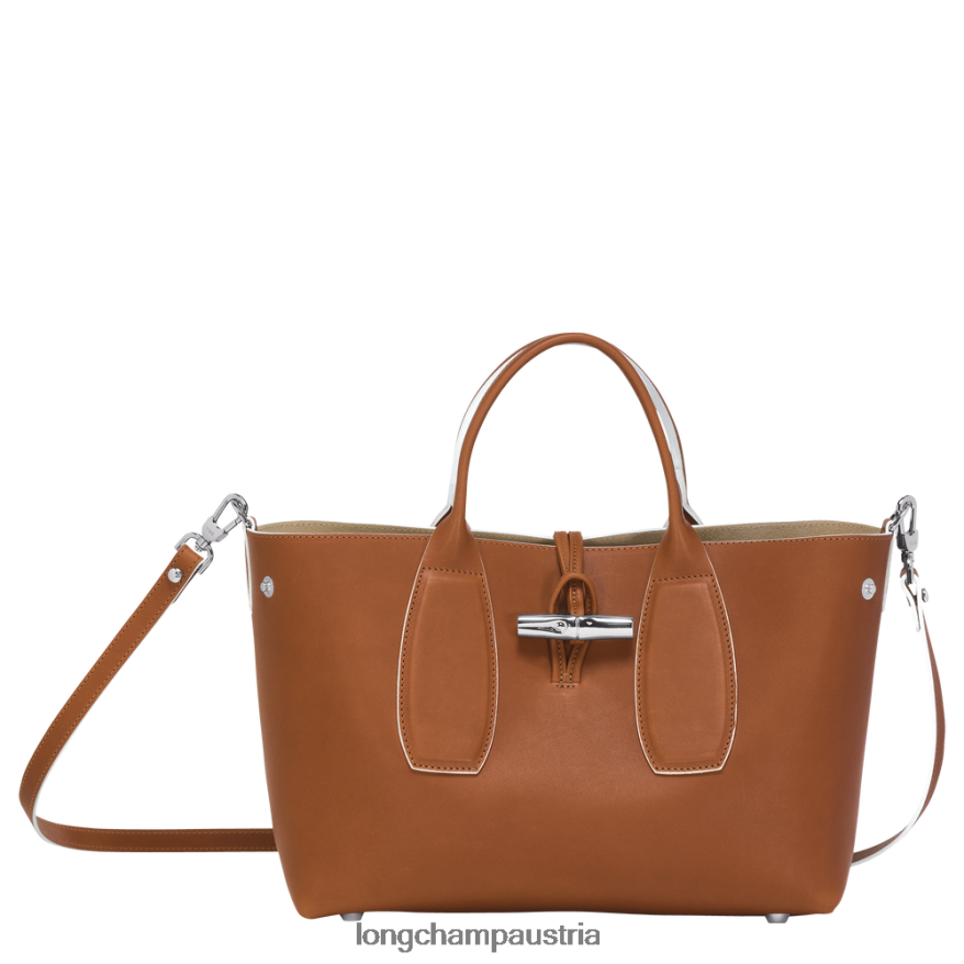 Taschen bei Longchamp Frauen Roseau-Handtasche Cognac 2008BJ121