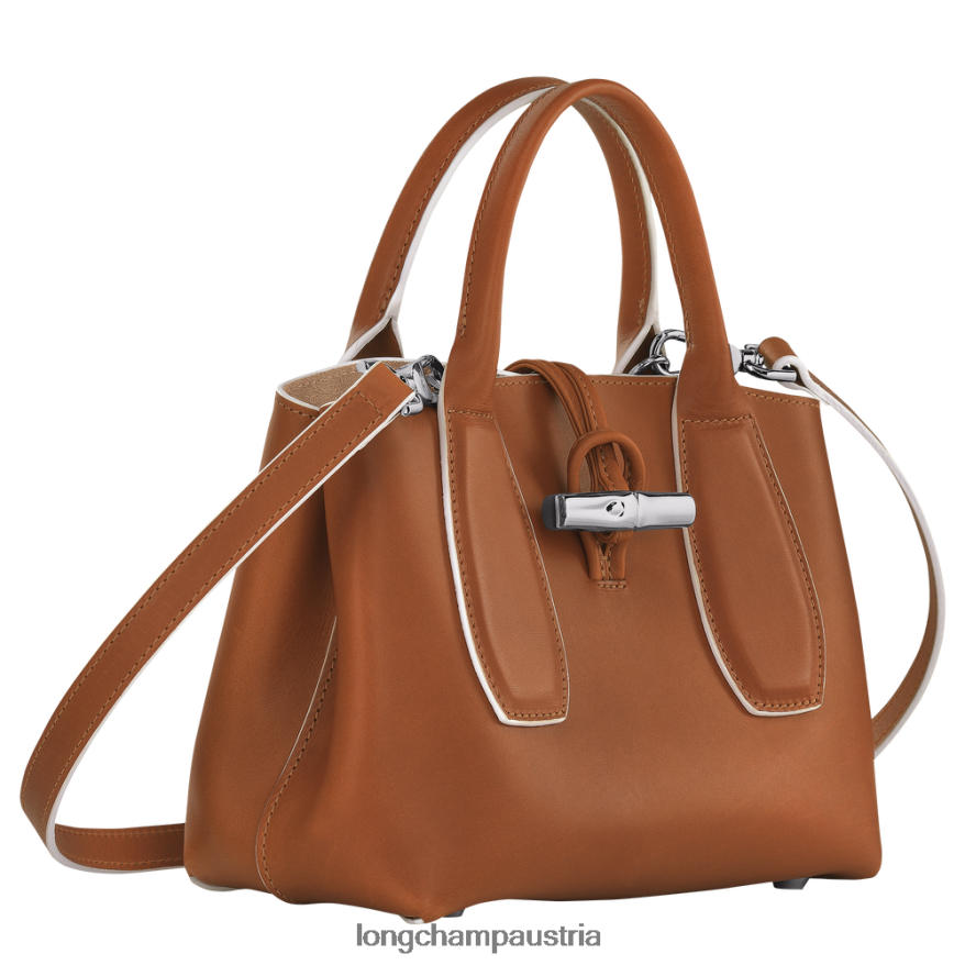 Taschen bei Longchamp Frauen Roseau-Handtasche Cognac 2008BJ122