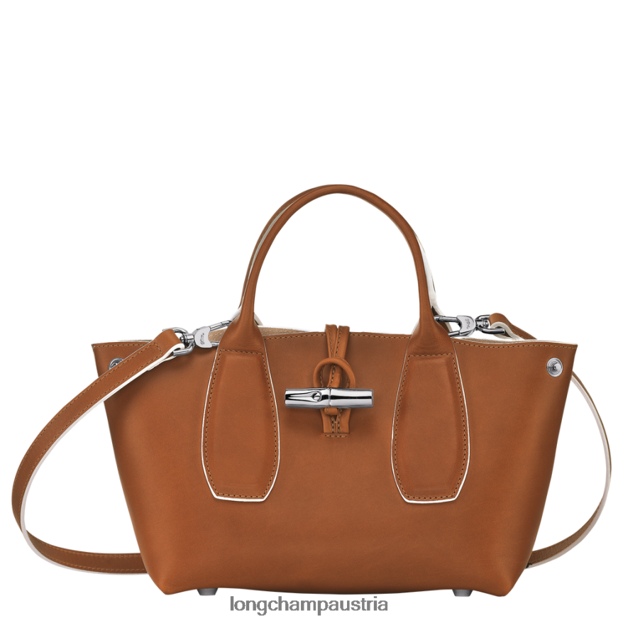 Taschen bei Longchamp Frauen Roseau-Handtasche Cognac 2008BJ122