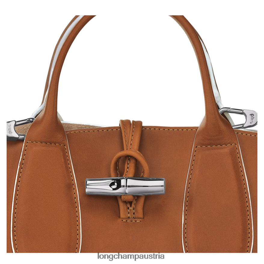 Taschen bei Longchamp Frauen Roseau-Handtasche Cognac 2008BJ122