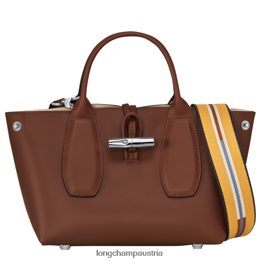 Taschen bei Longchamp Frauen Roseau-Handtasche Ebenholz 2008BJ100