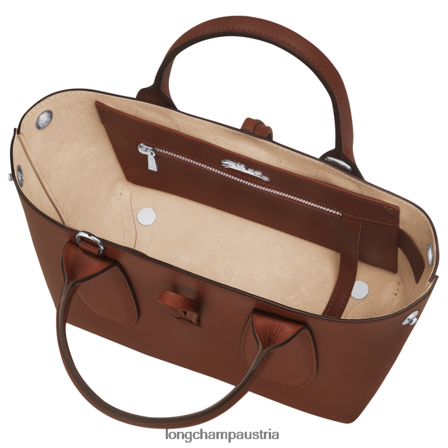 Taschen bei Longchamp Frauen Roseau-Handtasche Ebenholz 2008BJ100