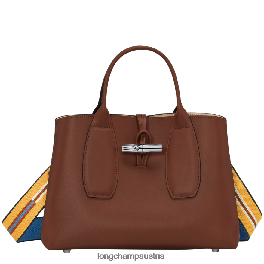 Taschen bei Longchamp Frauen Roseau-Handtasche Ebenholz 2008BJ97