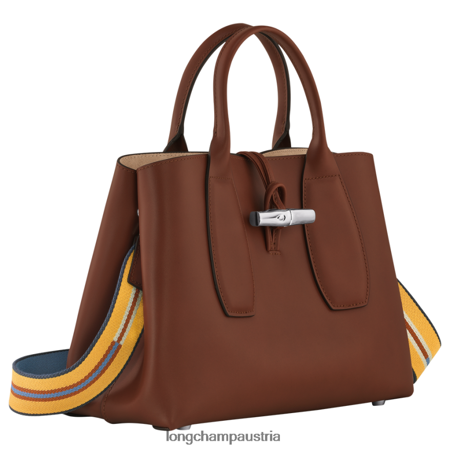 Taschen bei Longchamp Frauen Roseau-Handtasche Ebenholz 2008BJ97
